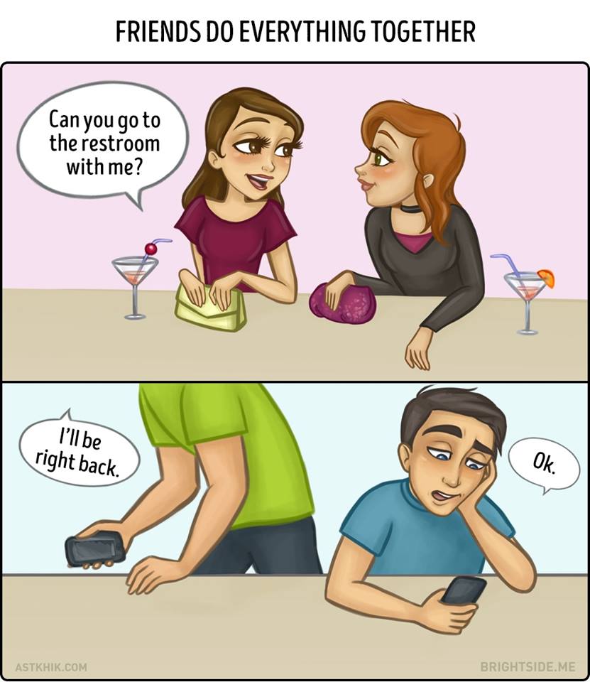 9 Honest Cartoons About The Differences Between Female And Male ...