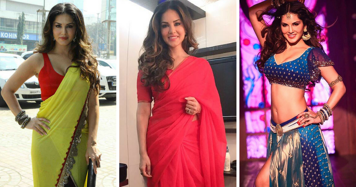 These Pictures Of Sunny Leone In Saree Prove That She Looks Smoking Hot