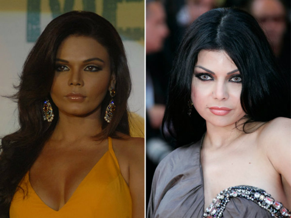 Rakhi Sawant and Haifa Wehbe