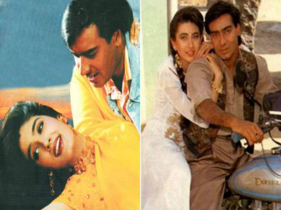 Ajay Devgn and Raveena Tandon