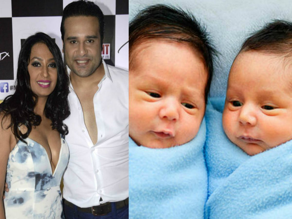 bollywood babies Krushna Abhishek and Kashmira Shah