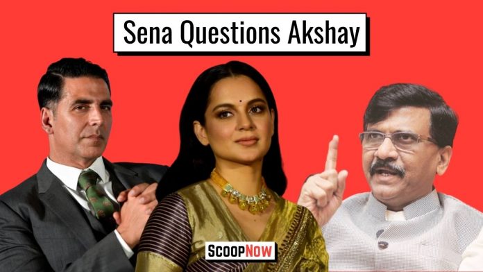 Featured Image - ScoopNow - Shiv Sena questions the silence of Bollywood stars, chiefly pointing Akshay Kumar (1)